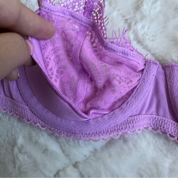 Victoria's Secret | Lilac Without the Padding Push Up Bra | Size 32B - Picture 6 of 10